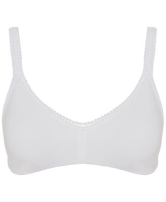 Women's Cabana Cotton Lace-Trim Bralette 010404