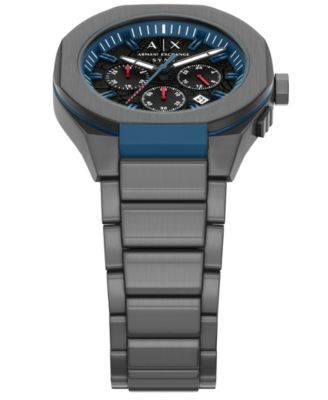 Armani Exchange Men's Sync Quartz Chronograph Gunmetal Stainless Steel Watch, 44mm