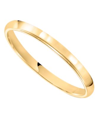 Macy's - 2mm Wedding Band Ring in 10k Gold