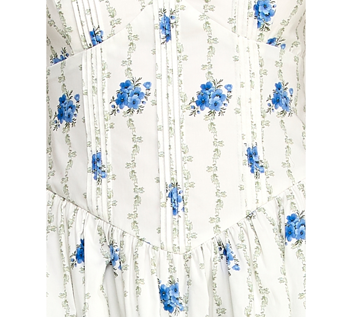 Alex & Sophia Juniors' Tie-Shoulder Floral Printed V-Neck Midi Dress