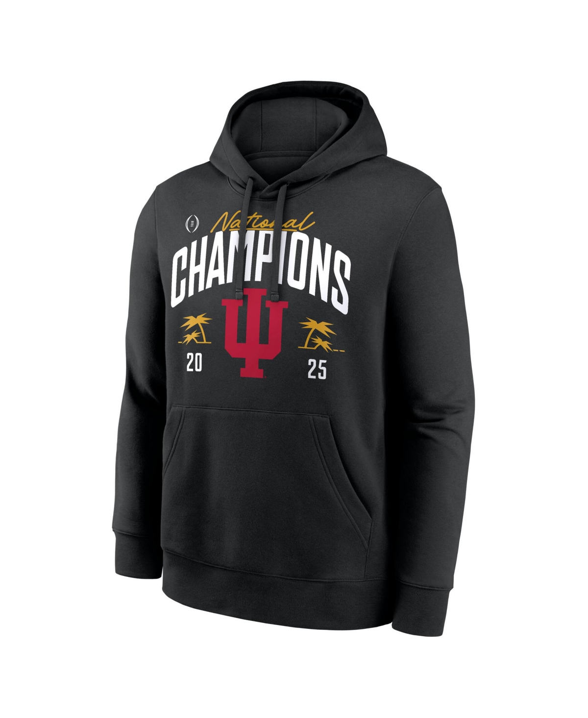 Nike Men's Black Indiana Hoosiers 2025 College Football Playoff National Champions Replica Locker Room Pullover Hoodie