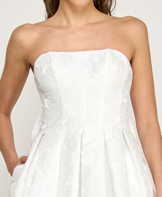 Juniors' Strapless Bustier Dress