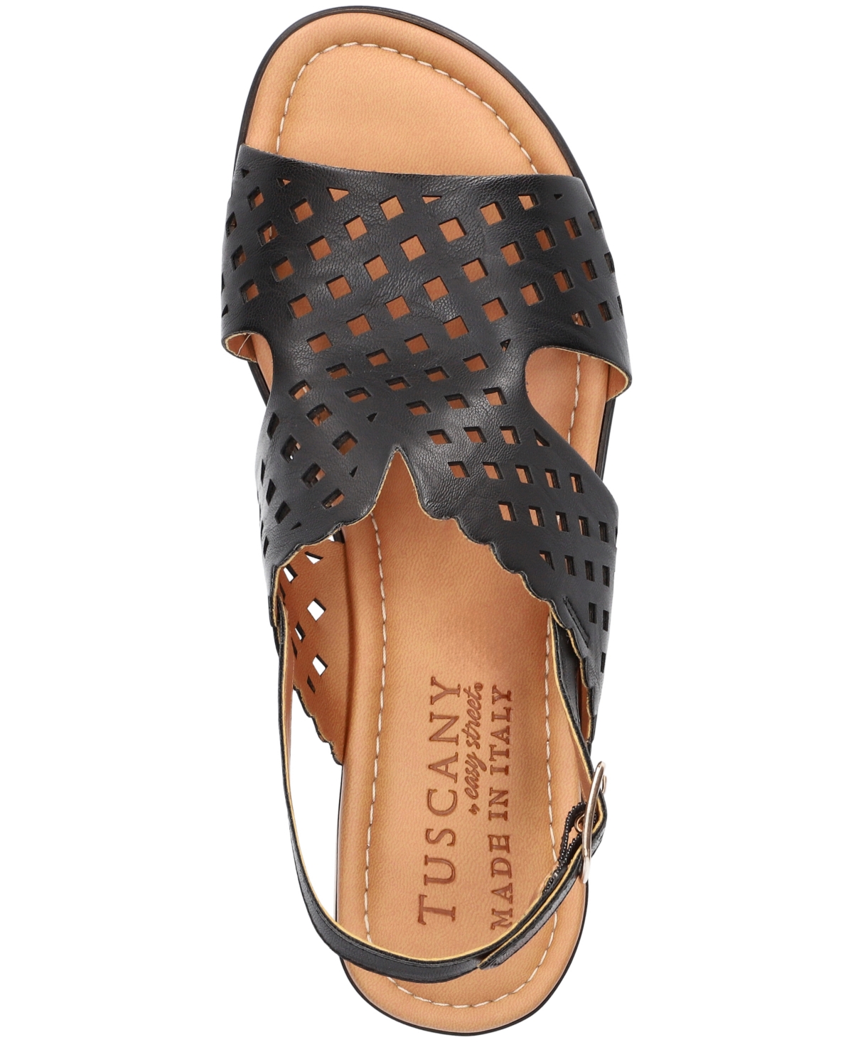 Easy Street Women's Martella Open Toe Wedge Sandals