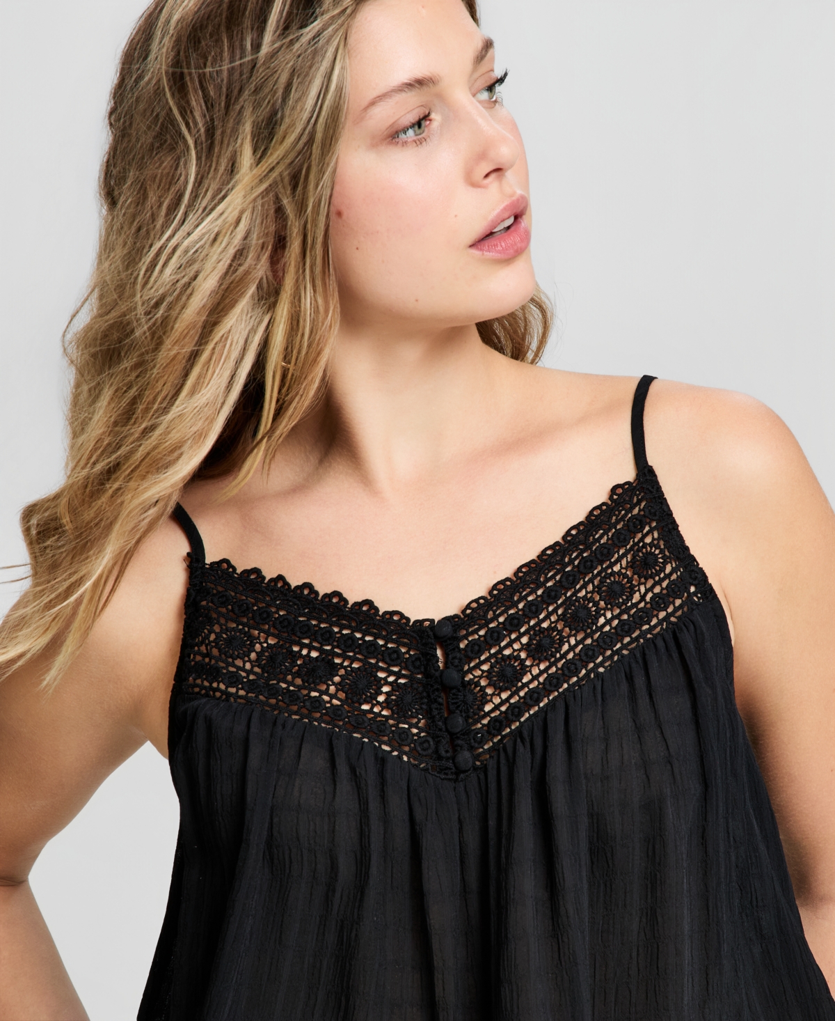 And Now This Women's Crochet-Trim Tank Top, Macy's Exclusive