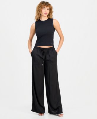 Women's Charline Top & Ines Wide-Leg Jogger Pants