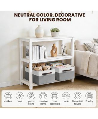 4-Pack Collapsible Fabric Storage Bins with Handles for Home Organization