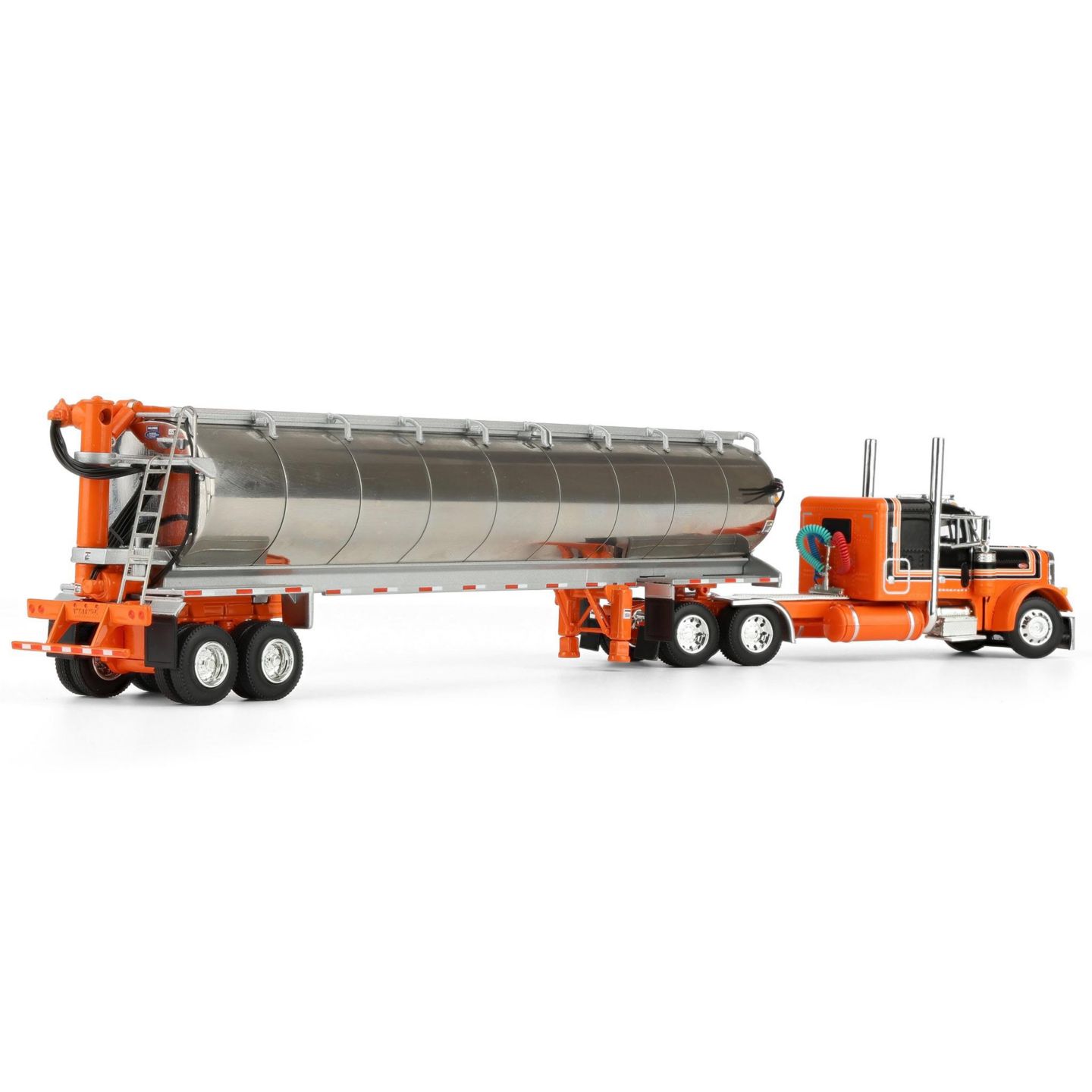 Детские игрушки First Gear 1/64 Scale Peterbilt Model 379 48" Flat-Top Sleeper Cab Diecast Replica with Walinga Bulk Feed Trailer, 2-Piece Set 60-2128 — фото 3