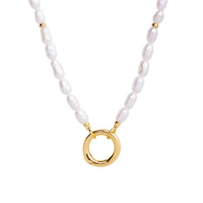 Little Sky Stone Womens Energy Gemstone Necklace - Natural fresh water pearl 82$