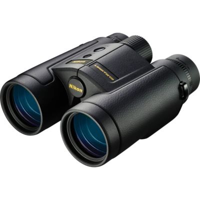 10x42 LaserForce Range-Finder Water Proof Roof Prism Binocular with 6.1 Degree Angle of View, Black