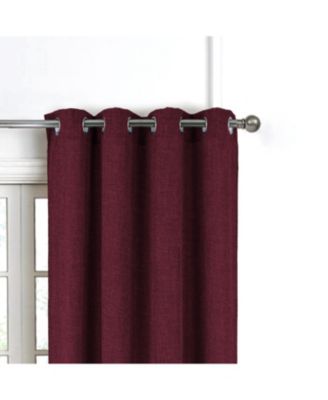 RT Delmar 2-Pack Grommet Curtain Panels, 54"x84", Burgundy
