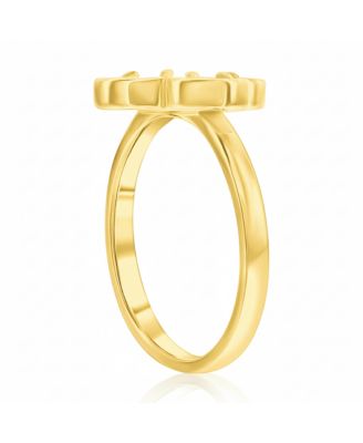 Sterling Silver, Mother of Pearl Clover - Gold Plated