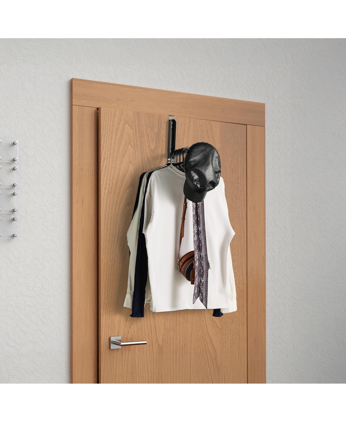 Sorbus Foldable Over Door Heavy-Duty Hanger - Space Saving Organizer, No Tool Assembly