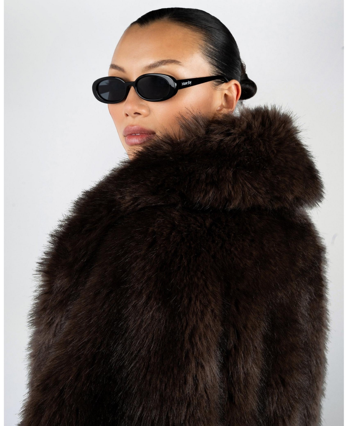 WeWoreWhat Women's Long Faux Fur Jacket