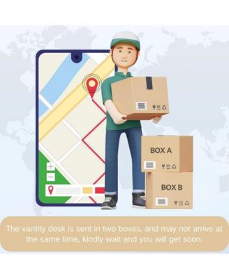 Corner Vanity and Stool - Corner Vanity Desk Mirror and Lights - Corner Makeup Vanity for Bedrooms, Apartments