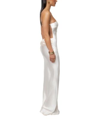 Women's Regal Rising Satin Maxi Dress