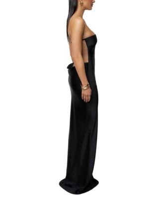 Women's Regal Rising Satin Maxi Dress