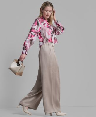 Women's Button-Down Abstract Print Shirt