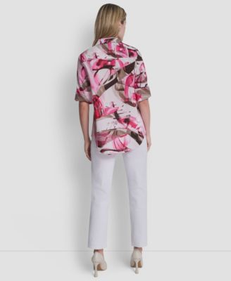 Women's Printed Long-Sleeve Shirt