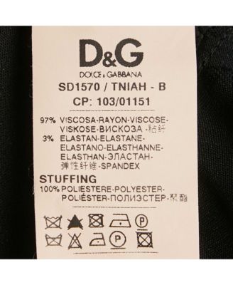 Pre-Owned D&g Womens Black Stretch Crepe Frill Detail Mini Dress