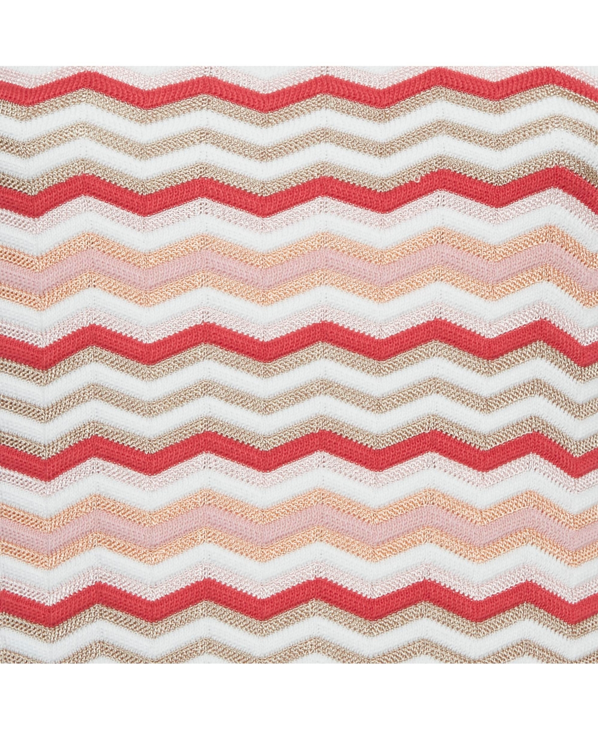 Pre-Owned Missoni Women's Pink Zig-Zag Knit Sleeveless Mini Dress