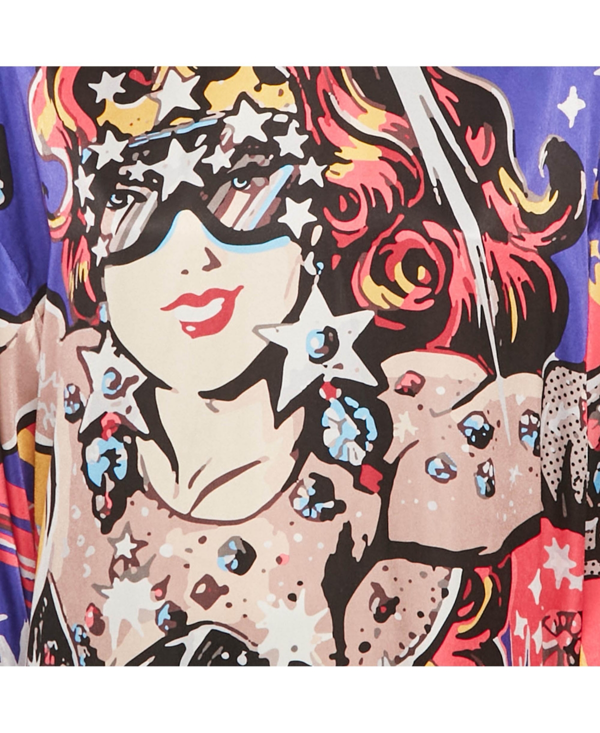 Pre-Owned Dolce & Gabbana Women's Multicolor Printed Satin Tunic