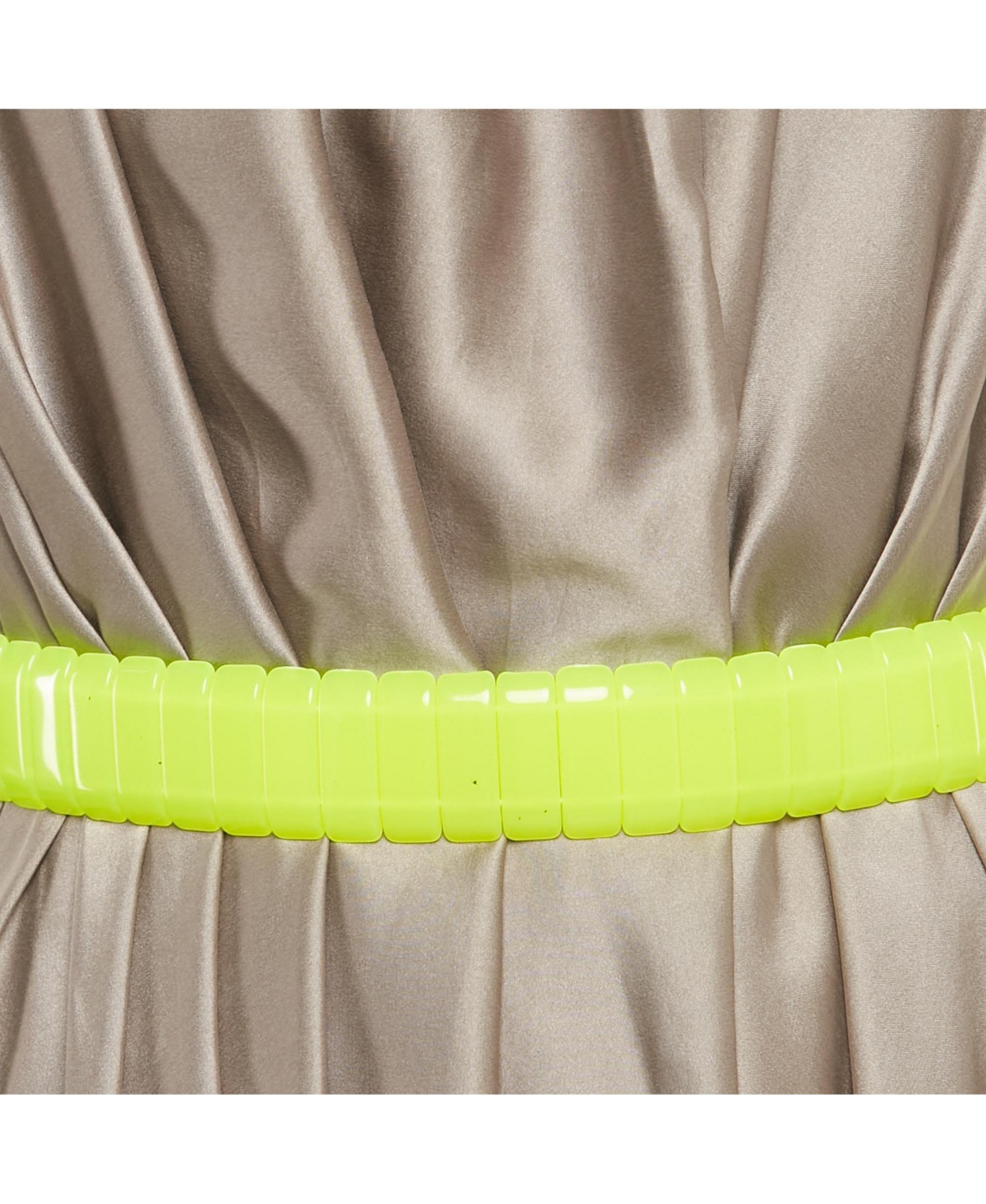 Pre-Owned Versace Women's Grey Silk Belted Halter Neck Mini Dress