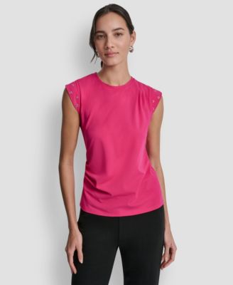 Women's Stud-Detail Sleeveless Top