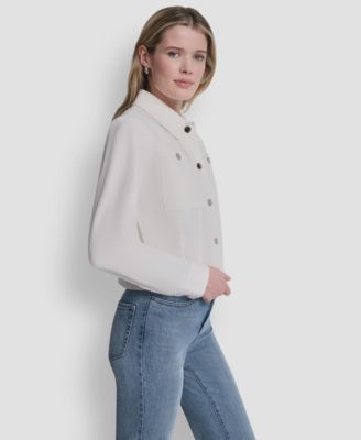 Women's Collared Twill Trucker Jacket