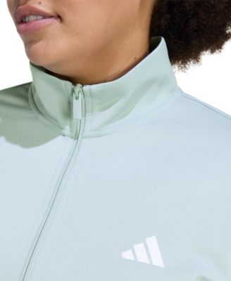 Plus Size Essentials Tricot Three Stripes Track Jacket