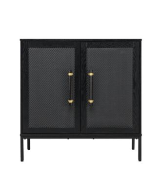 34.35" Wood Sophia Wooden 2-Door Accent Cabinet