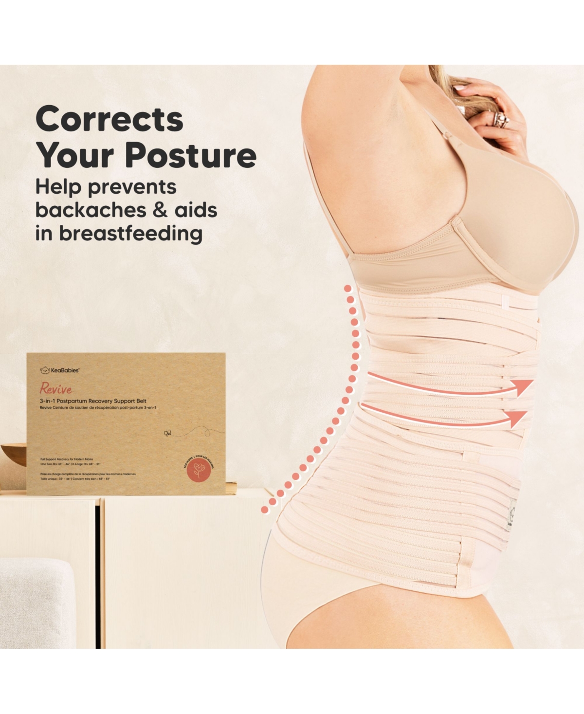 Revive 3 1 Postpartum Belly Band Wrap, Post Partum Recovery, Waist Binder Shapewear