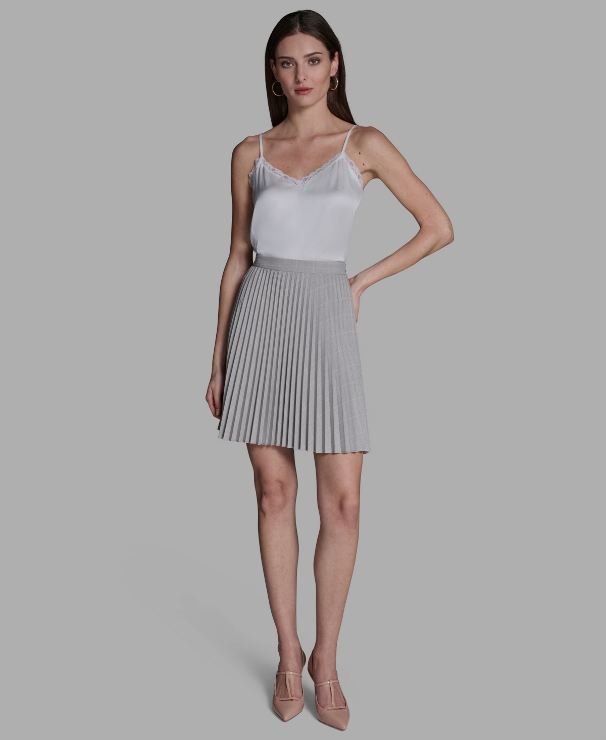 Bcbg Women's Pleated Pull-On Mini Skirt