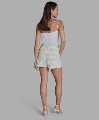 Women's Mid-Rise Pull-On Tweed Shorts