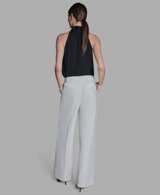 Women's Mid-Rise Wide-Leg Pants