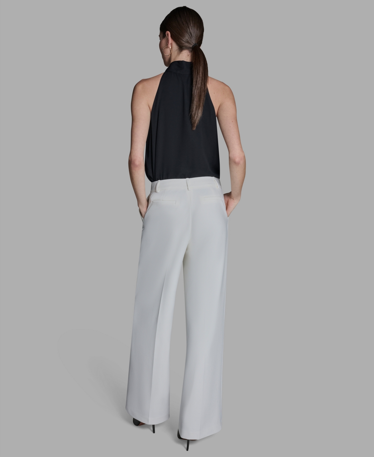 Bcbg Women's Mid-Rise Wide-Leg Pants