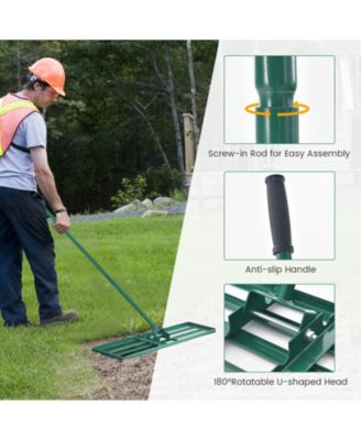 Lawn Leveling Rake 42'' x 10'' Heavy Duty Level Lawn Tool for Garden Backyard/Lawn