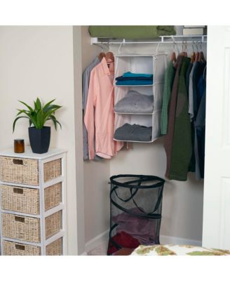 3-Shelf Hanging Closet Organizer