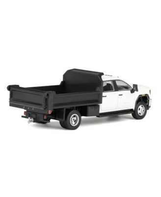 1/64 2022 GMC Sierra 3500HD with Dump Bed Summit White Diecast Exclusive