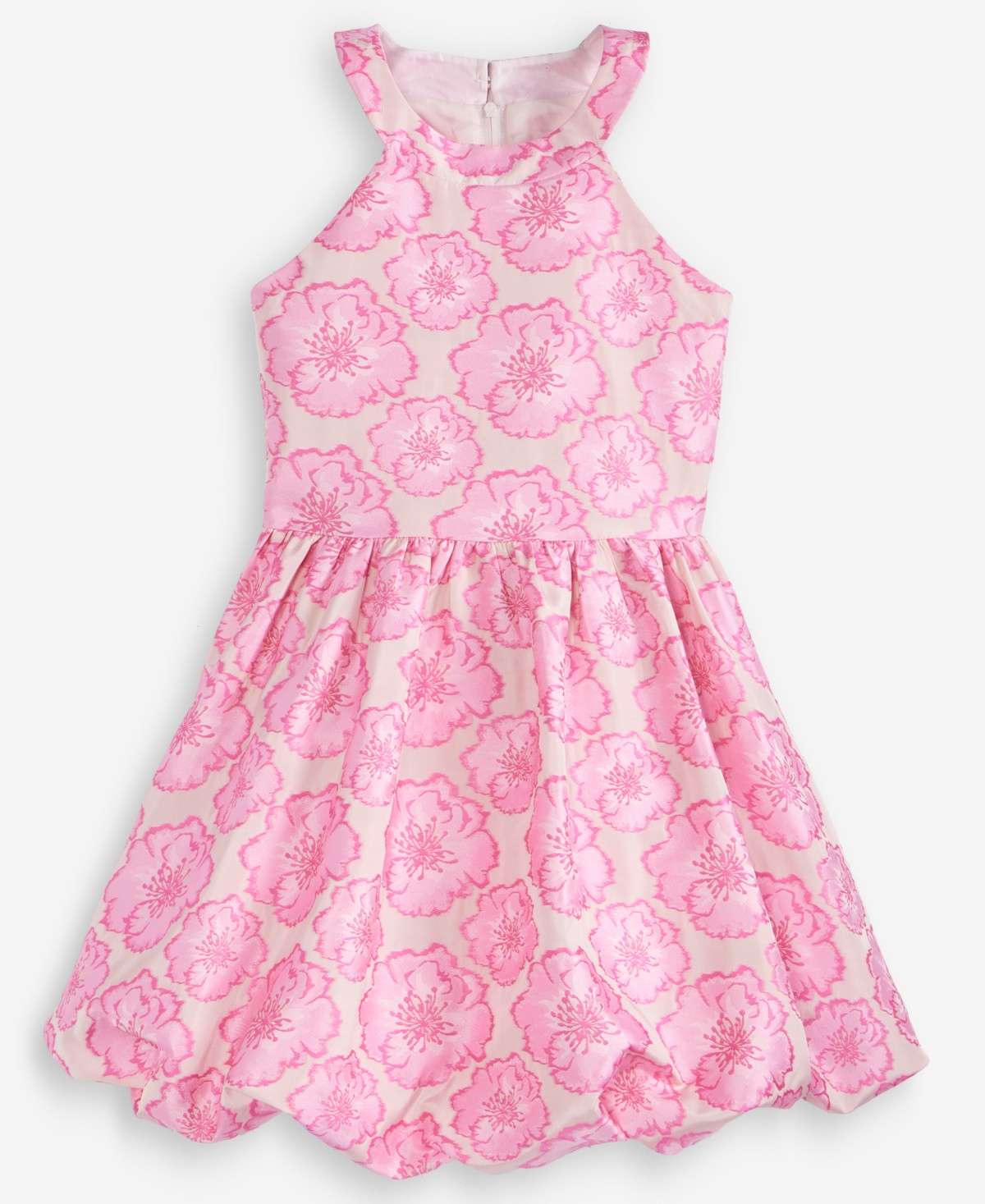 Детские Rare Editions Girls' 7-16 Floral Jacquard Halter Sleeveless Dress — фото 5