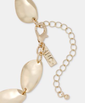 Sculptural Oval Lariat Necklace, 16" + 3" extender