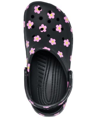 Little Girls Flowers Classic Clogs from Finish Line