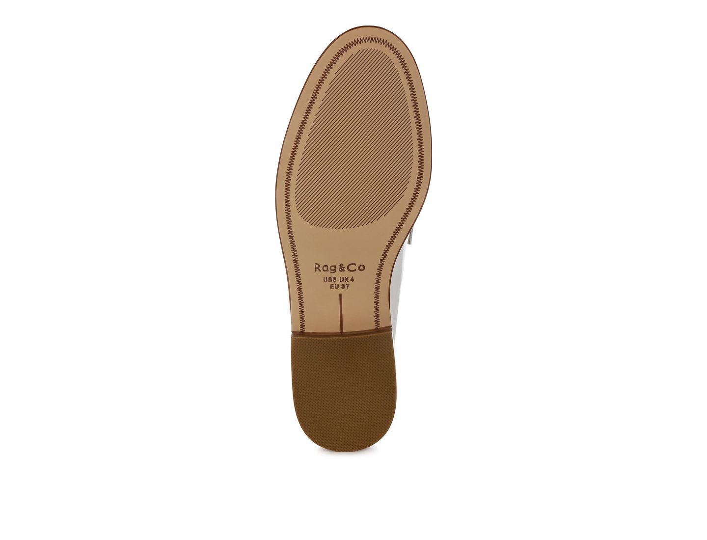 Женские туфли Rag & Co Roxana Real Leather Penny Strap, цвет: Белый — фото 7