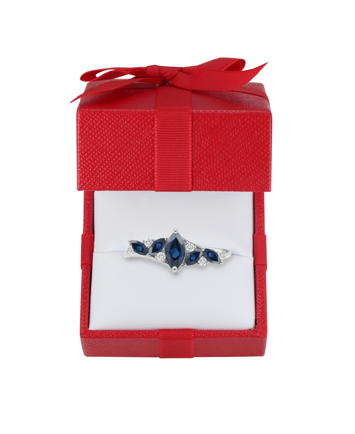 Macy's Emerald (7/8 ct. t.w.) and Diamond (1/10 Ring 14k Yellow Gold (Also Available Sapphire, Ruby)