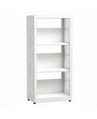 YIGII Adjustable Metal Bookshelf with 3-Side Protection