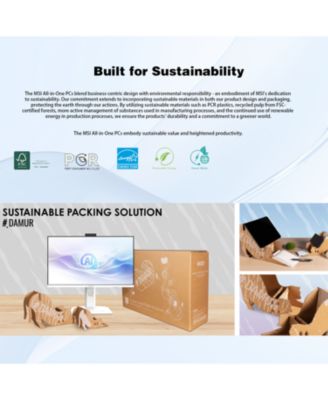 Modern AM273QP AI 27" Business All-in-One Intel Core Ultra 7 155H 16GB RAM Intel Arc Graphics 1TB SSD Storage Windows 11 Home QHD 100Hz - Black