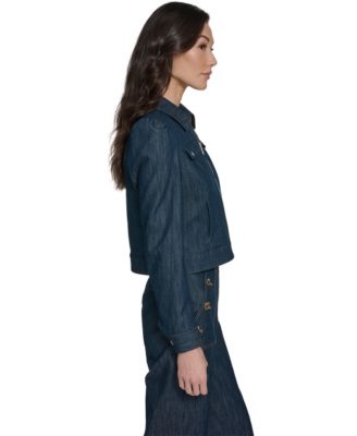 Women's Denim Zip Trucker Jacket