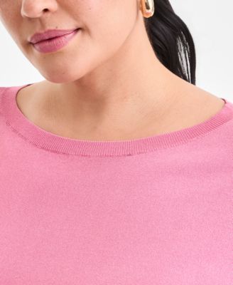Plus Size Dolman-Sleeve Sweater