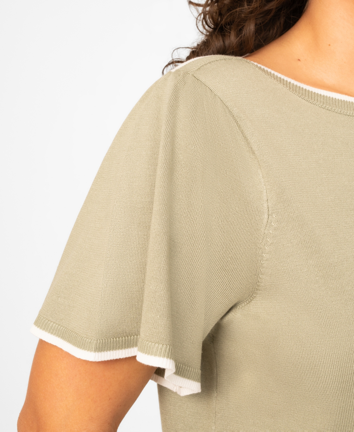 Melissa Paige Plus Size Elbow Flare-Sleeve Boat Neck Top, Macy's Exclusive