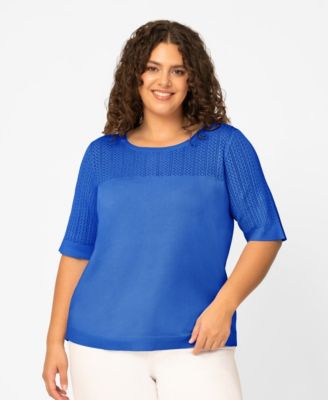 Women's Cable Round Hem Sweater