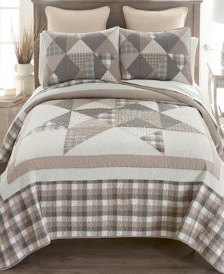 Smoky Star 3-Pc. Quilt Set, King